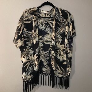 Floral Short sleeve kimono